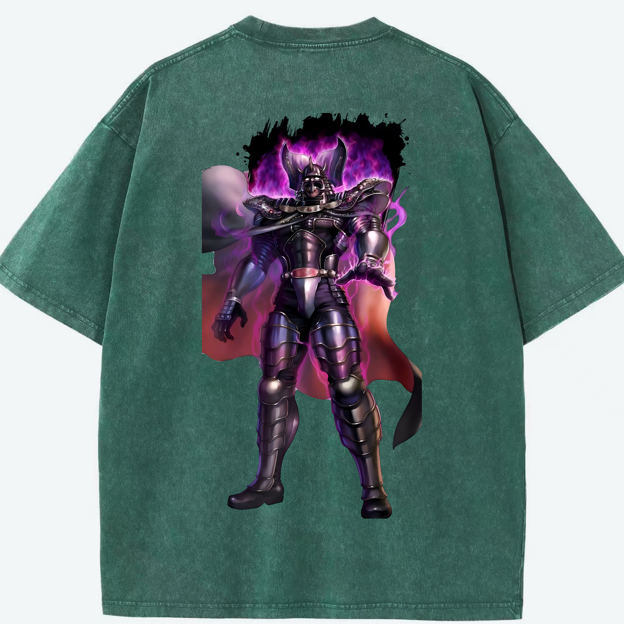 （画像用） 北斗の拳 Fist of the North Star 綿100% ヴィンテージ風 半袖Tシャツ（背面プリント）